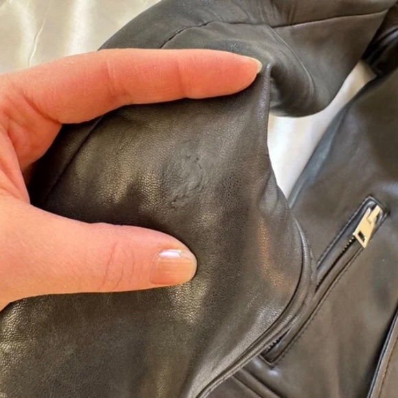 Maje Leather Jacket - Picture 5 of 9